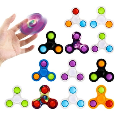 2 in 1 Hand Fidget Spinner Toys EDC Mental Stress Relief Toy Keyring Focus Train
